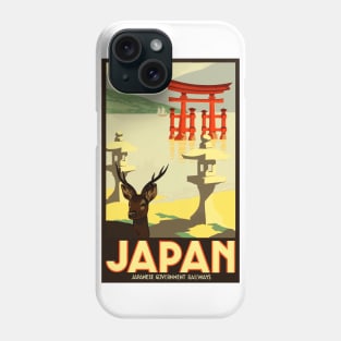 Japan - Vintage Japanese Government Railways Travel Poster Phone Case