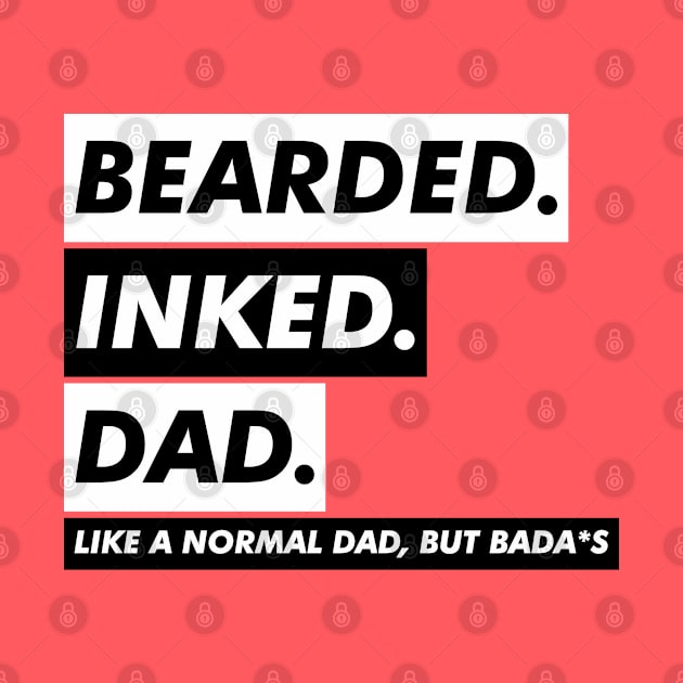 BEARDED INKED DAD by VanTees