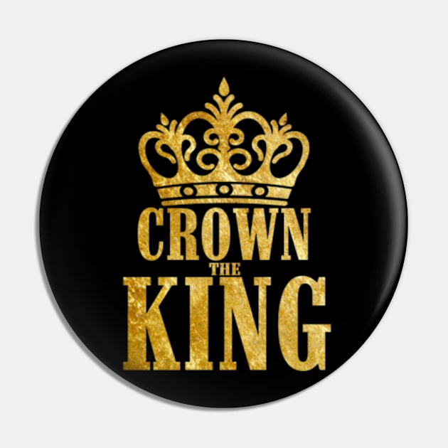 CROWN THE KING Pin by SAN ART STUDIO 