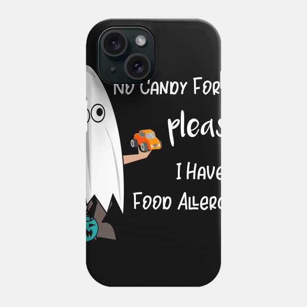 No Candy Please I Have Food Allergies Phone Case by LucyMacDesigns