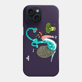 Punk Snail and Chili Peppers with Broccoli Phone Case