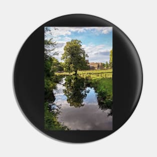 Reflections At East Lockinge Digital Art Pin