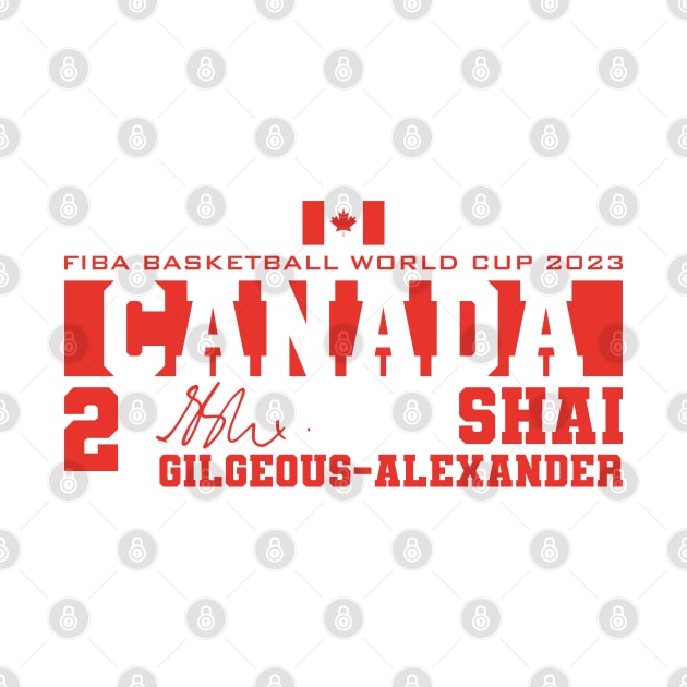 Shai Gilgeous-Alexander - Canada - 2023 by Nagorniak