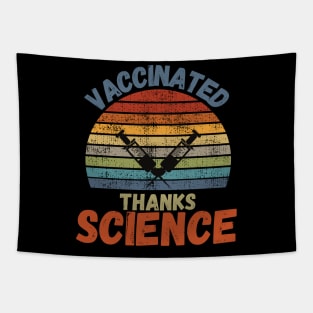 Vaccinated Thanks Science Tapestry