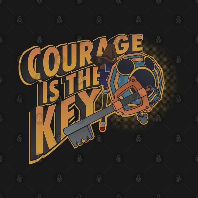 Courage is the key by RhunaArt