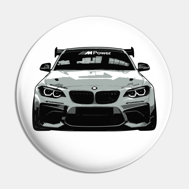 BMW M2 Racing Illustration Pin by KAM Std