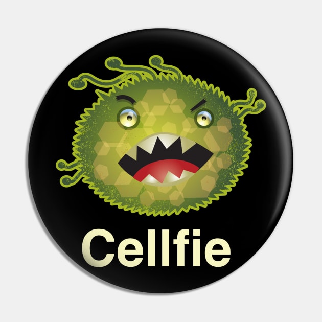 Cellfie Funny Medical Laboratory Scientist Tech Pin by DanielLiamGill