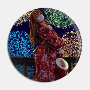 Asuka Kimono Background Pin