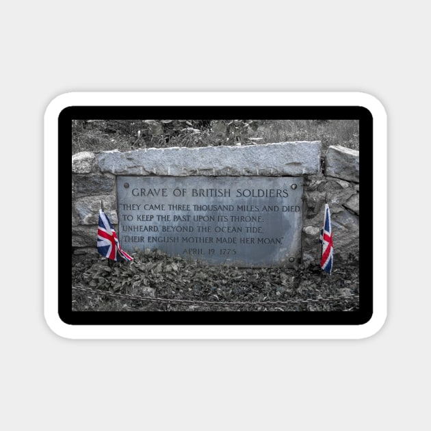 Grave Of British Soldiers 2 Magnet by Debra Martz