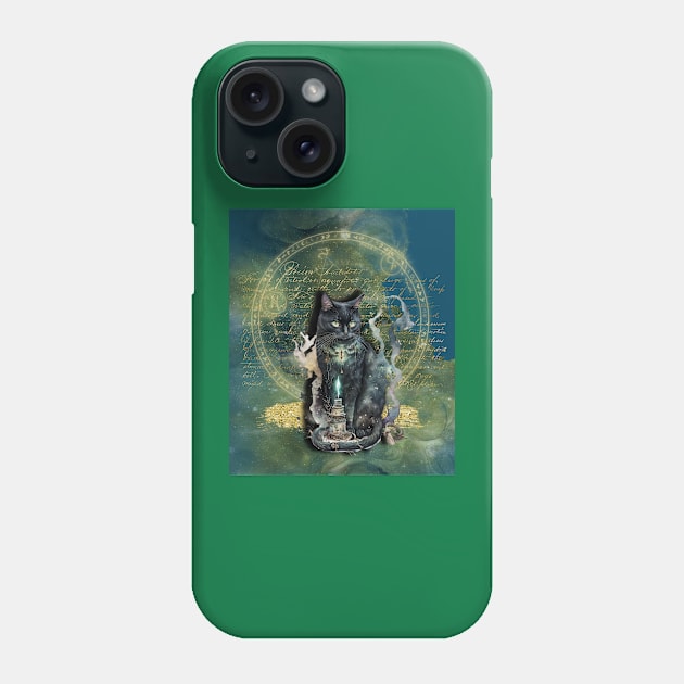 Mystical Magickal Kitty Phone Case by incarnations