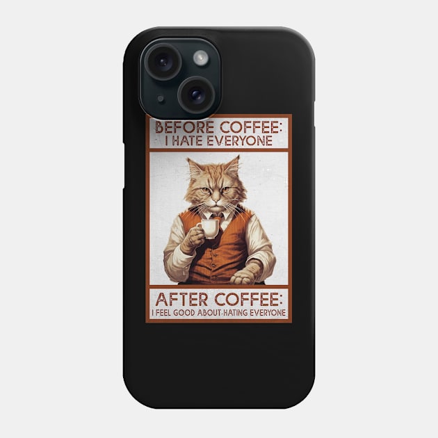 Before And After Coffee Phone Case by Three Meat Curry