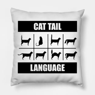 Cat Tail Language Pillow