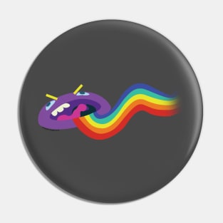 Rainbow-puke Pin