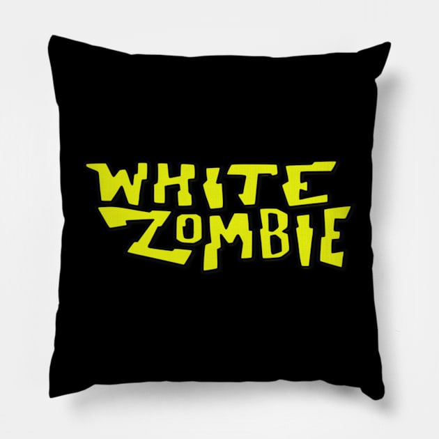 White Zombie NEW 1 Pillow by Vidi MusiCartoon