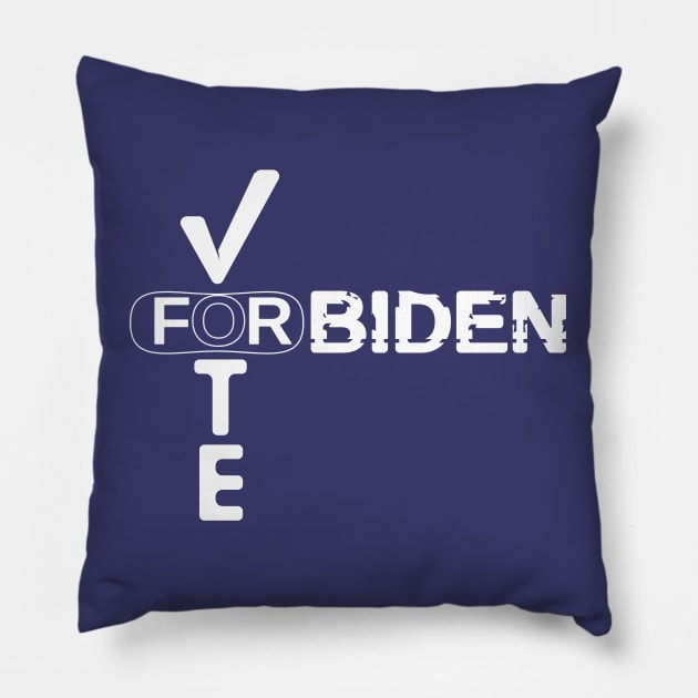 vote for joe biden Pillow by Salma Ismail