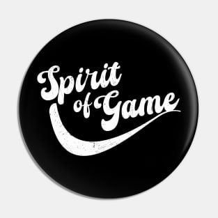 Spirit of Game | White Grunge Pin