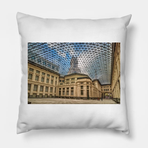 Madrid city hall Pillow by JJFarquitectos