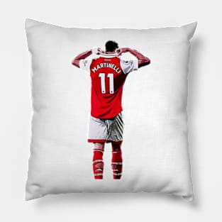 Back turned Gabriel Martinelli Pillow