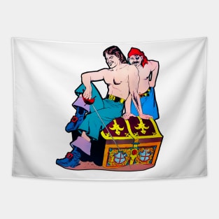 shirtless pirates Tapestry