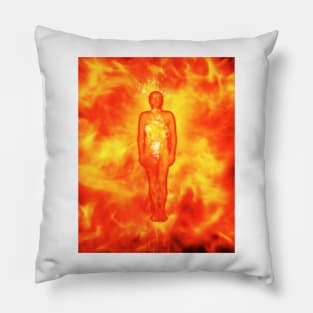 Cremation, conceptual illustration (C027/5802) Pillow