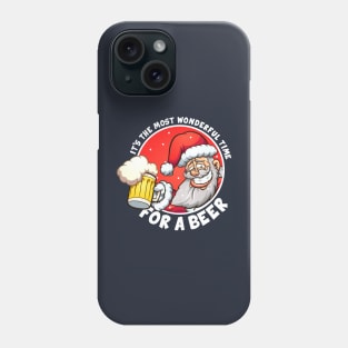 It's the Most Wonderful Time For a Beer - Beer Lovers (on dark colors) Phone Case