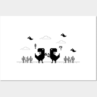 T-Rex Run Pixel Art Magnet Offline Dino 8 bit Chrome -  Portugal