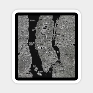 NYC New York map Magnet