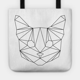 Geometric Black Cat Tote