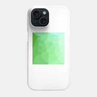 Dark Sea Green Abstract Low Polygon Background Phone Case