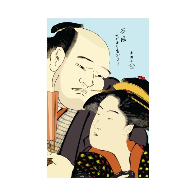 Ukiyo-e Two Lovers by allovervintage