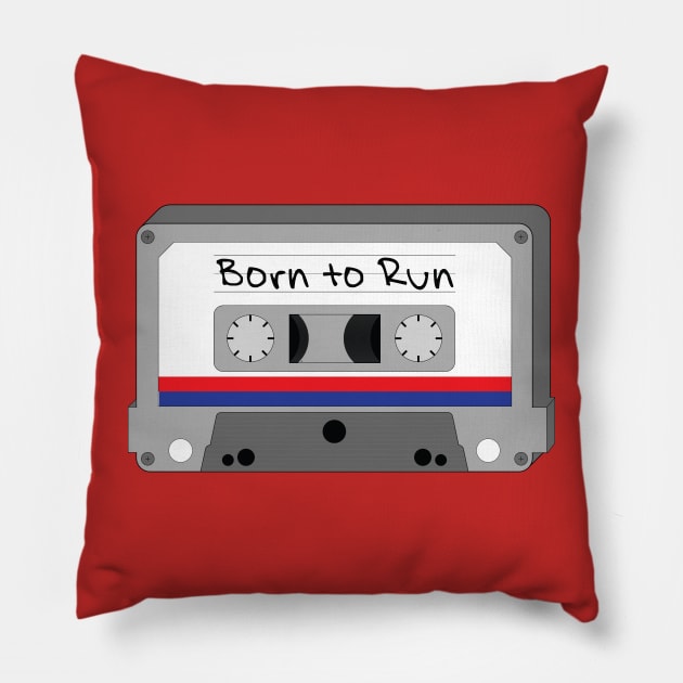 Born to Run Pillow by Freddie Falcon Designs