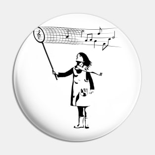 The Music Catcher Pin