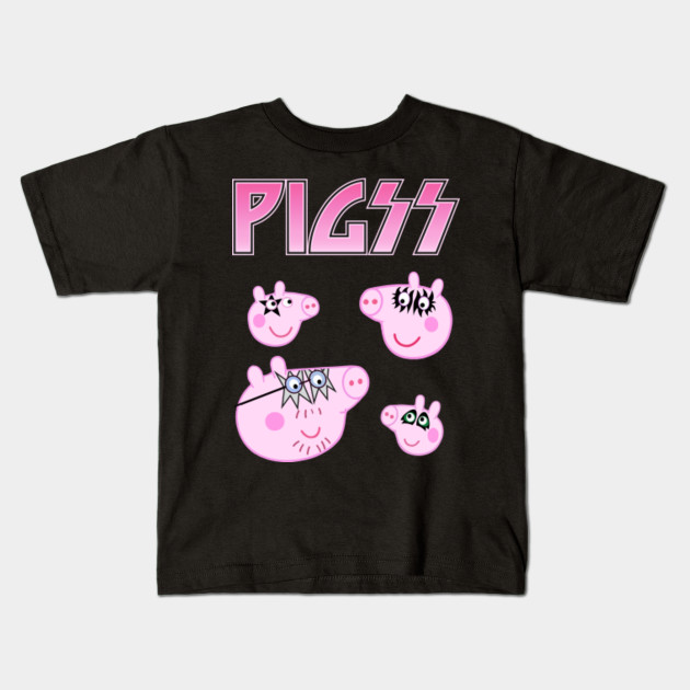 Heavy Metal Peppa Pig Peppa Pig Kids T Shirt Teepublic Uk