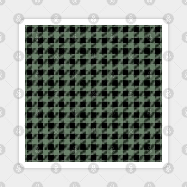 Checkerboard Check Checkered Pattern in Sage Olive Green and Beige