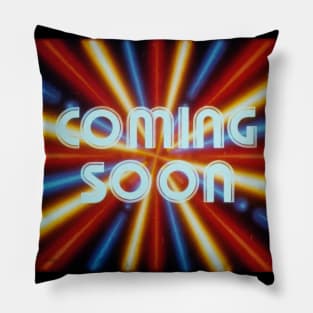 Coming Soon Drive In Snipe Streaks of Light Pillow