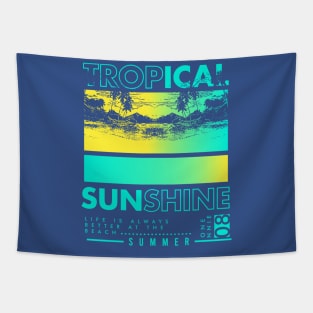 Tropical beach Tapestry