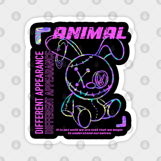 ANIMAL DIFFERENT APPEARANCE Magnet by SillyBearDesign