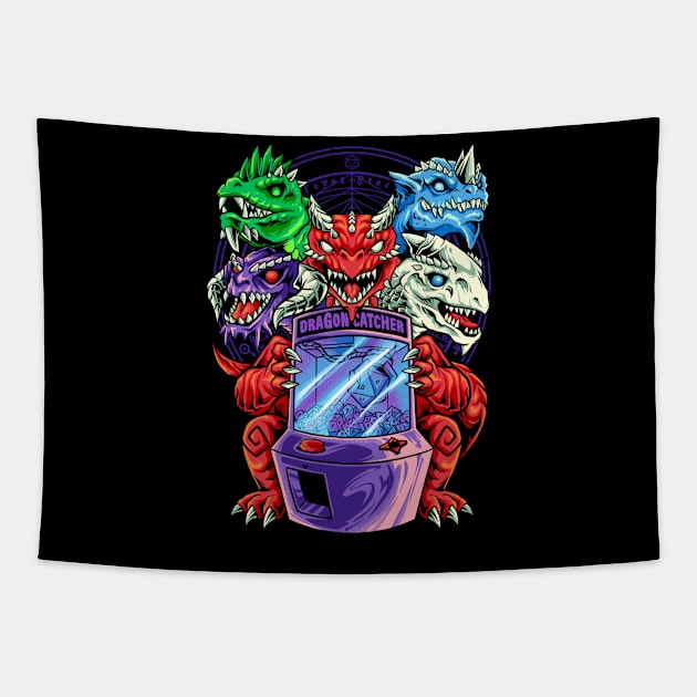 dragon catcher Tapestry by spoilerinc