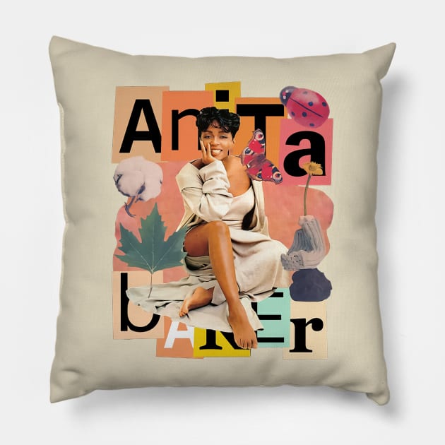 Anita Baker Pose Style Pillow by looksart