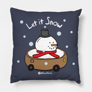 Let it Snow - Donut Car Pillow