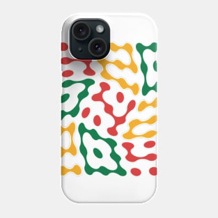 Twisted 420 Metaballs Typography (Rasta Colours) Phone Case