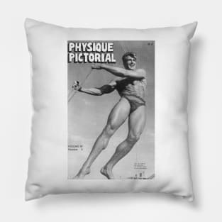 PHYSIQUE PICTORIAL - Vintage Physique Muscle Male Model Magazine Cover Pillow