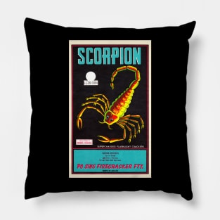 VINTAGE FIRECRACKER SCORPION MADE IN MACAU Pillow