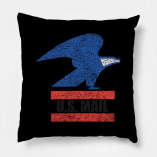 U S Mail Postal Service Logo Eagle Pillow
