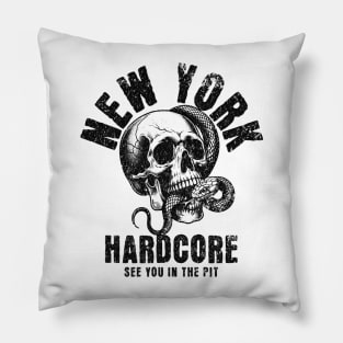 New York Hardcore skull Pillow