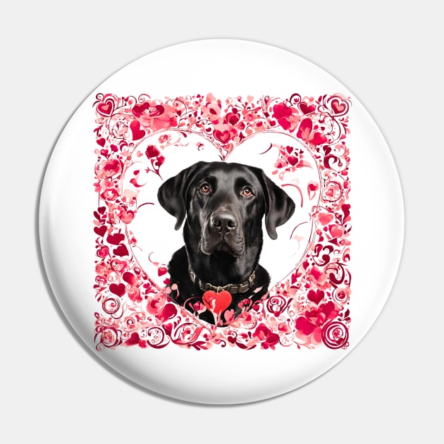 Labrador Retriever Be Mine Valentine Pin by Doodle and Things