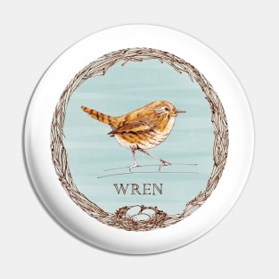 For the Birds - Wren Pin