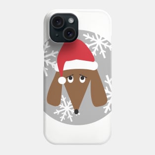 Dachshund Santa Dog Phone Case