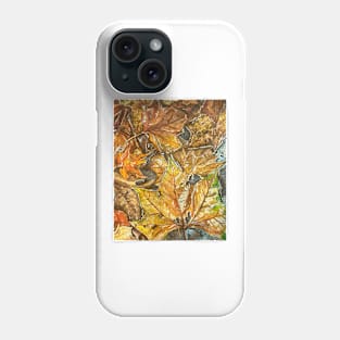 Puddle of Leaves Phone Case