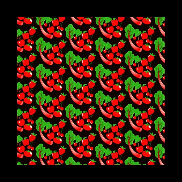 Red Foods Pattern by Fad-Artwork